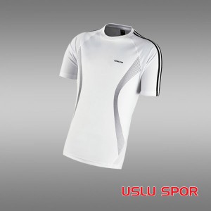 Lescon Erkek T-Shırt (Beyaz-Siyah) 1063